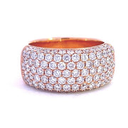 18K Rose Gold Diamond Fashion Ring